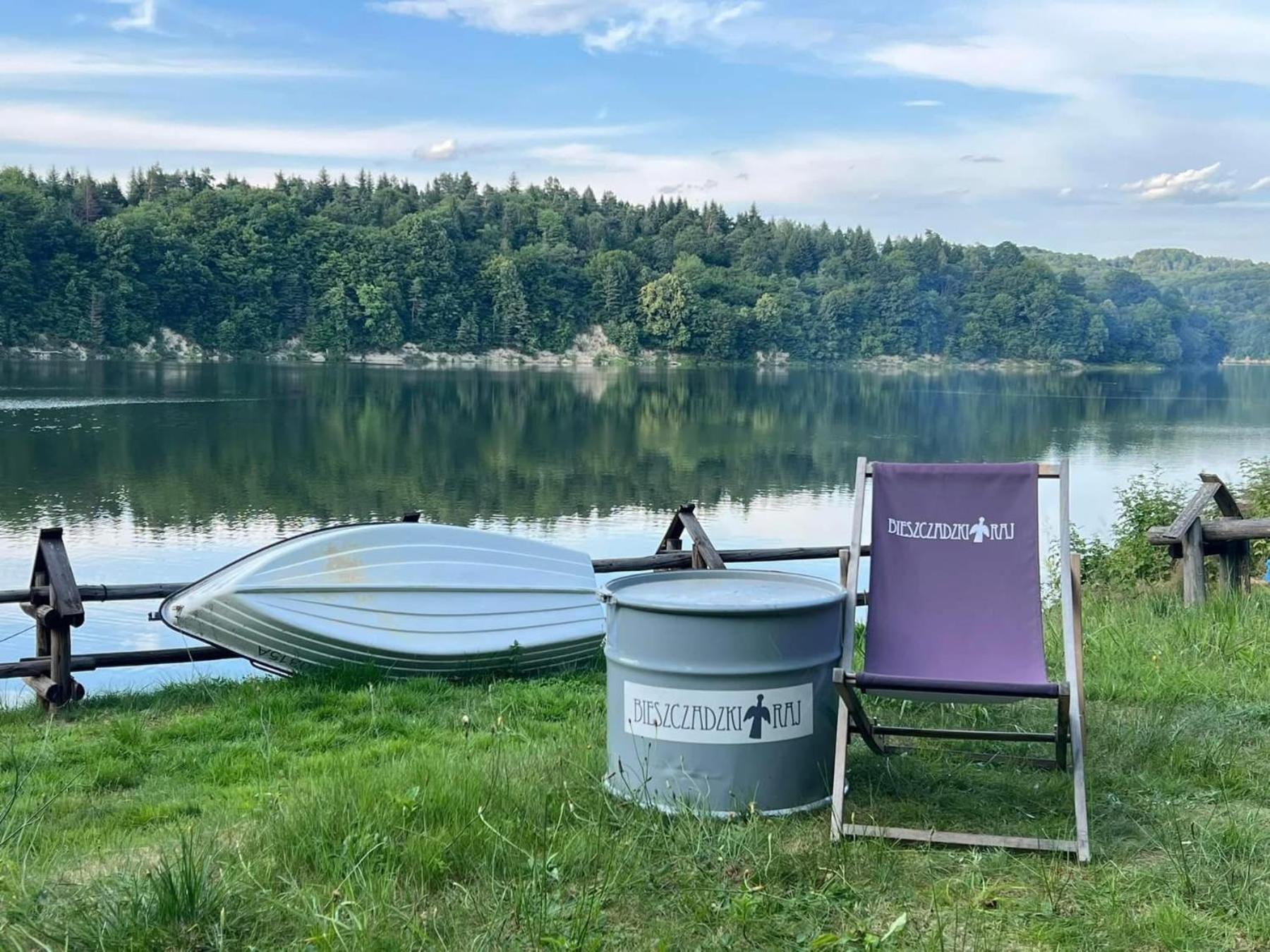 Bieszczadzki Raj Komfortowe Nad Samym Jeziorem Z Sauna I Basenem Letnim Ferienhaus Olchowiec